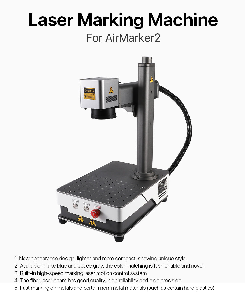 Raylasers 20W AirMarker 2 Generation Portable Fiber Laser Marking Machine Grey