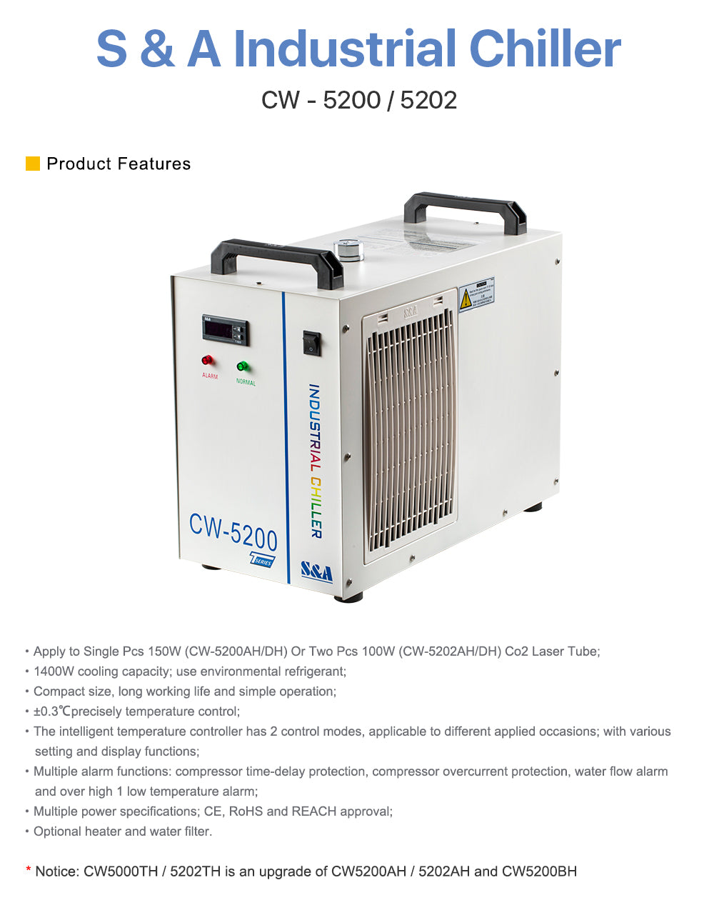 Raylasers S&A Industrial Chiller