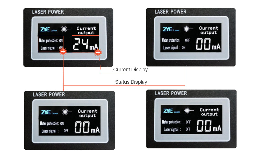 100W CO2 Laser Power Supply MYJG-100W LCD