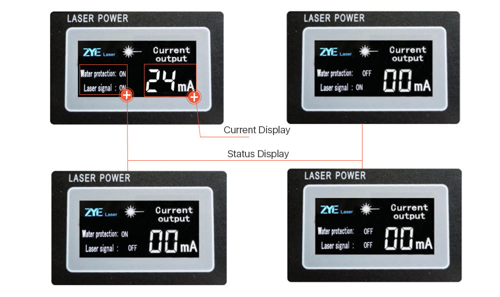 150W CO2 Laser Power Supply MYJG-150 LCD