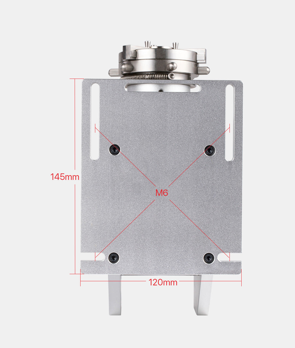 Rotary Attachment Diameter 69mm with Nema23 Motor DM542S Driver for Cuboid Objects Circular Fiber Marking Machine